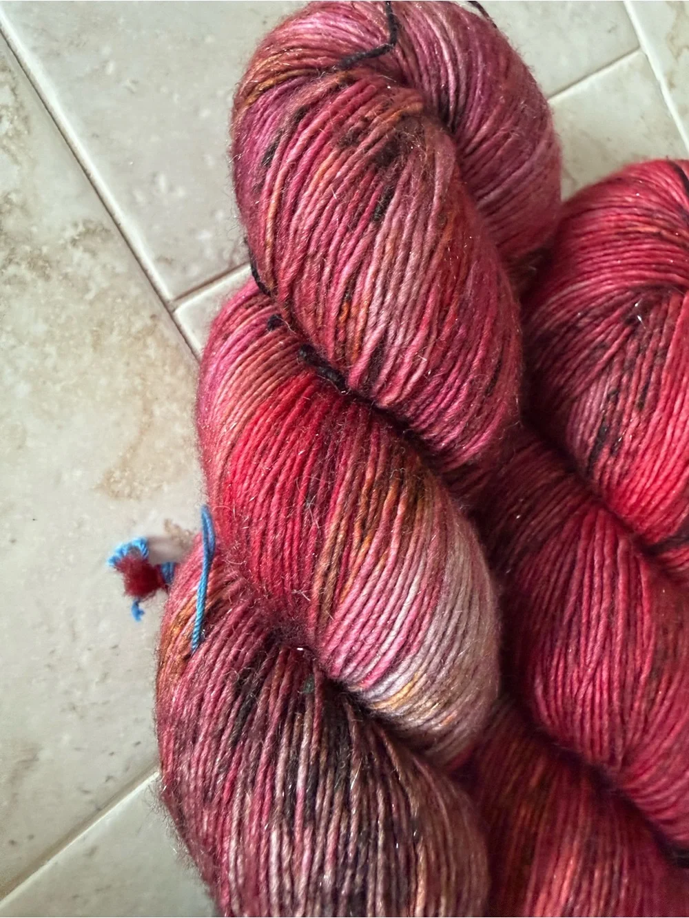 MadTosh Hand Dyed Yarn - Variegated Berry Red - Ago